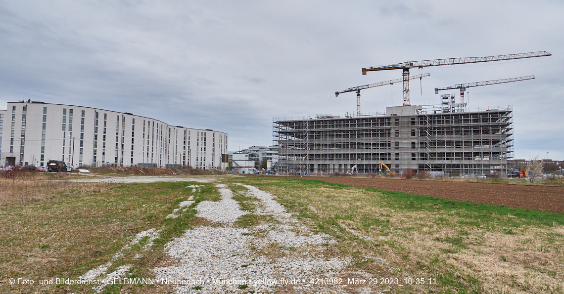 29.03.2023 - Baustelle REVO und Umgebung in Neuperlach
